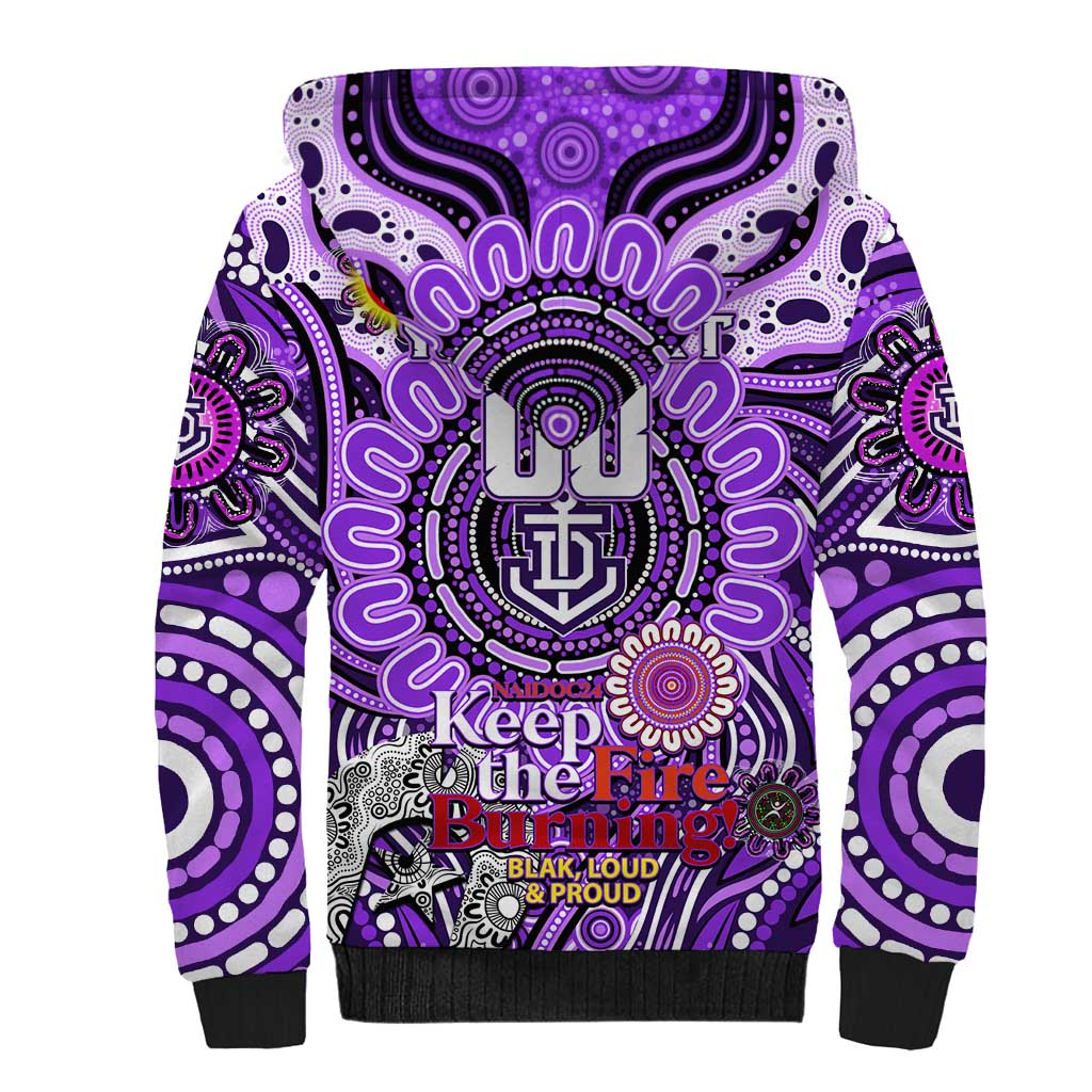 Custom Fremantle Dockers Freo NAIDOC Week 2024 Sherpa Hoodie Mascot Football