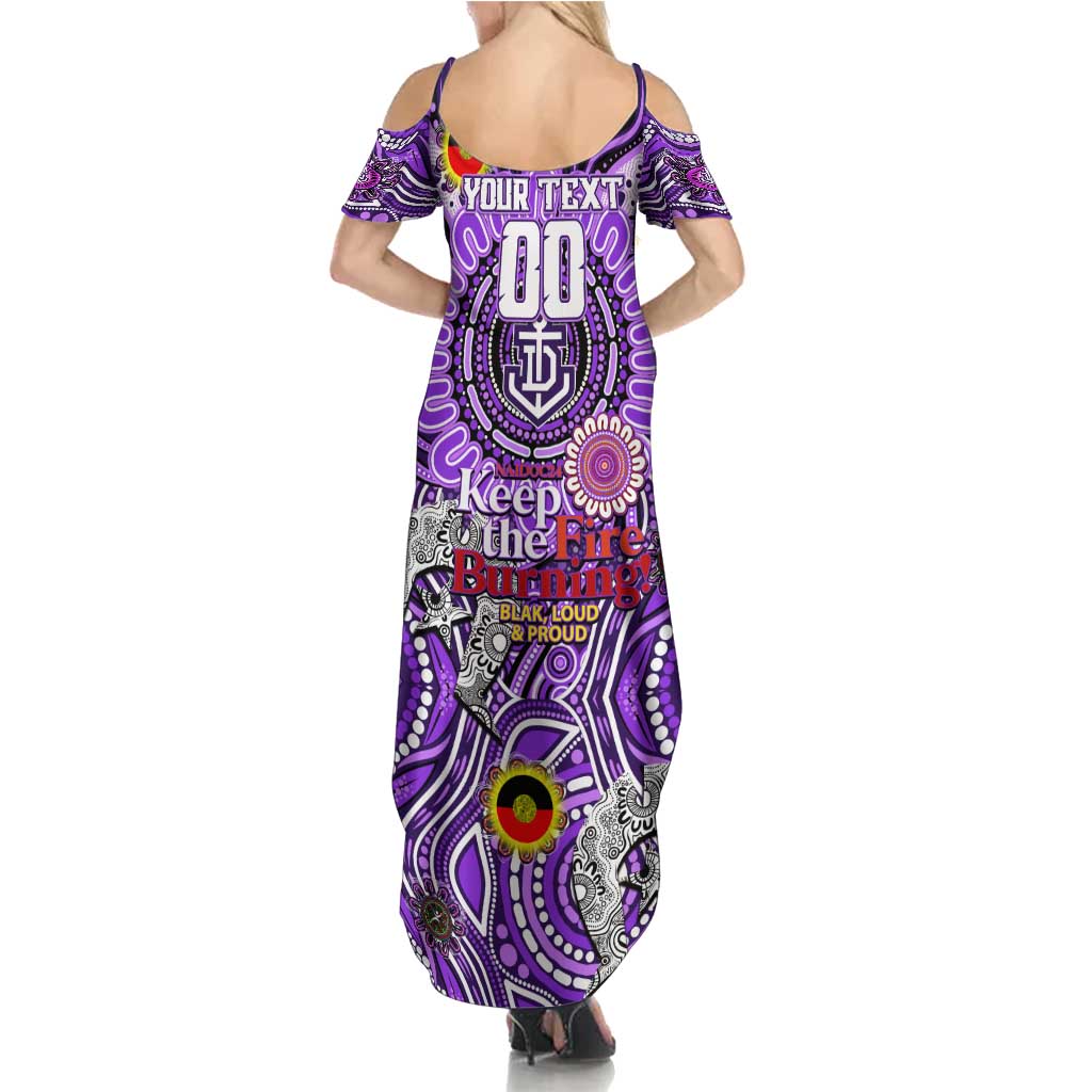 Custom Fremantle Dockers Freo NAIDOC Week 2024 Summer Maxi Dress Mascot Football
