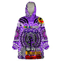 Custom Fremantle Dockers Freo NAIDOC Week 2024 Wearable Blanket Hoodie Mascot Football