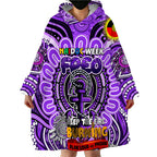 Custom Fremantle Dockers Freo NAIDOC Week 2024 Wearable Blanket Hoodie Mascot Football