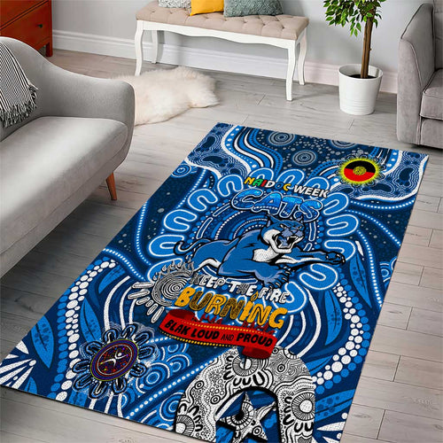 Geelong Cats NAIDOC Week 2024 Area Rug Mascot Football