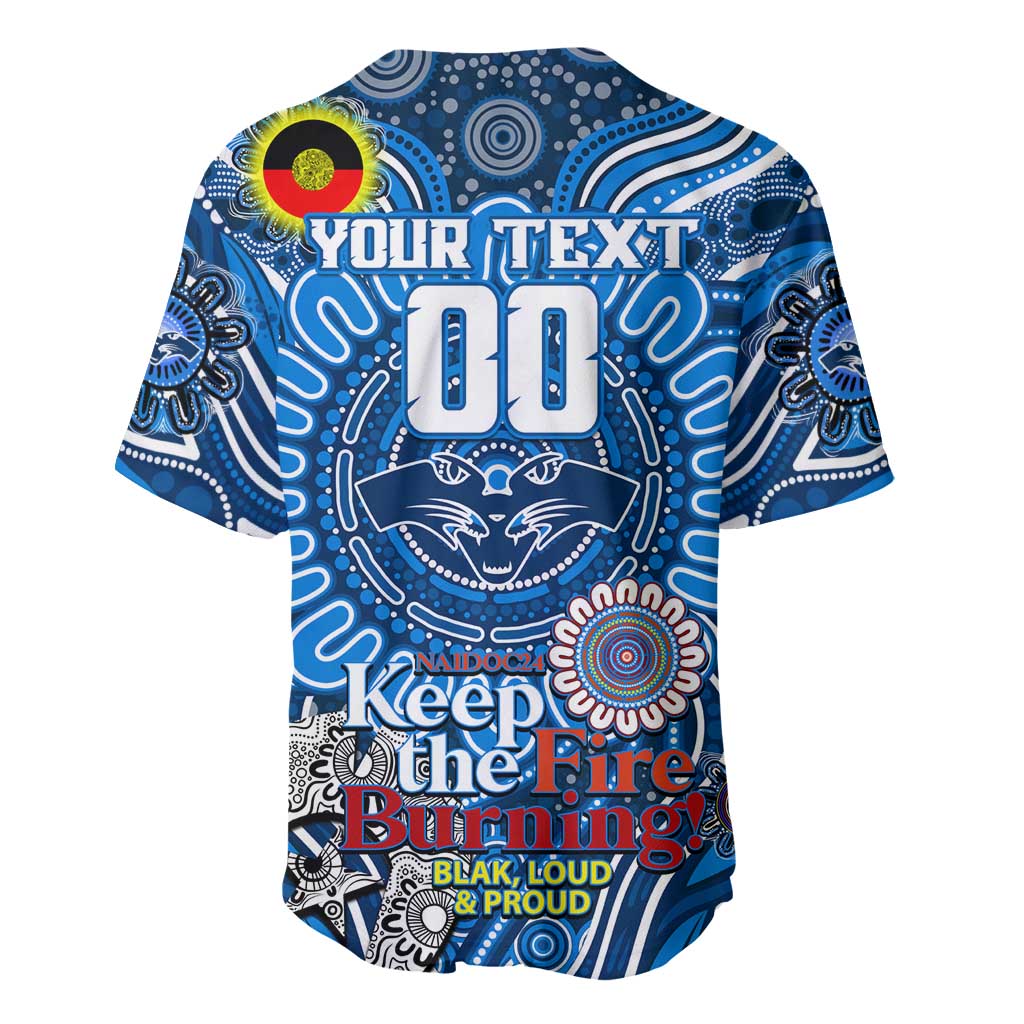 Custom Geelong Cats NAIDOC Week 2024 Baseball Jersey Mascot Football