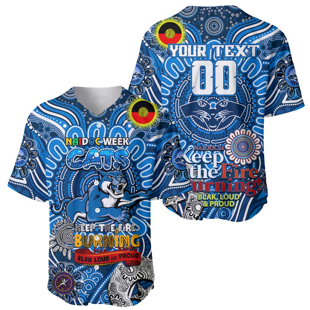 Custom Geelong Cats NAIDOC Week 2024 Baseball Jersey Mascot Football