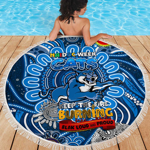 Geelong Cats NAIDOC Week 2024 Beach Blanket Mascot Football