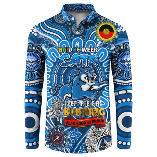Custom Geelong Cats NAIDOC Week 2024 Button Sweatshirt Mascot Football