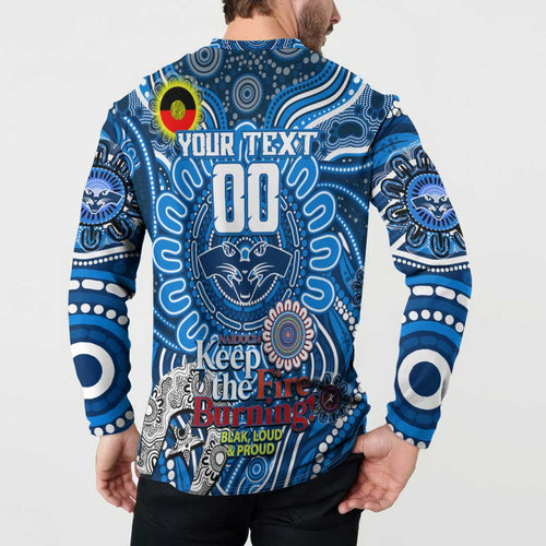 Custom Geelong Cats NAIDOC Week 2024 Button Sweatshirt Mascot Football