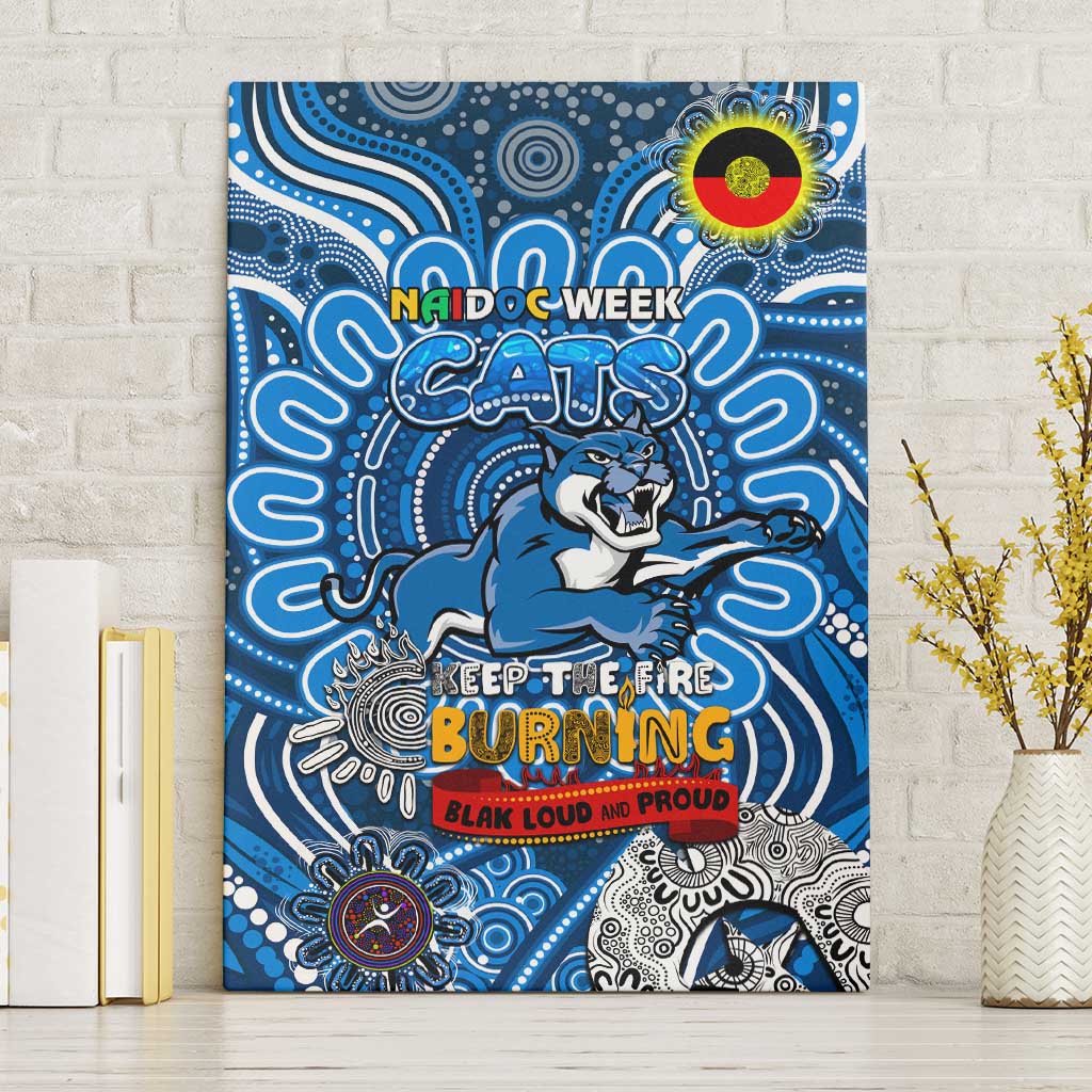 Geelong Cats NAIDOC Week 2024 Canvas Wall Art Mascot Football