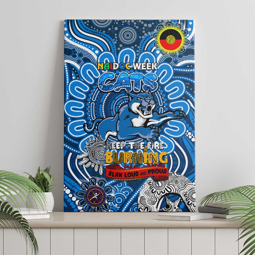 Geelong Cats NAIDOC Week 2024 Canvas Wall Art Mascot Football