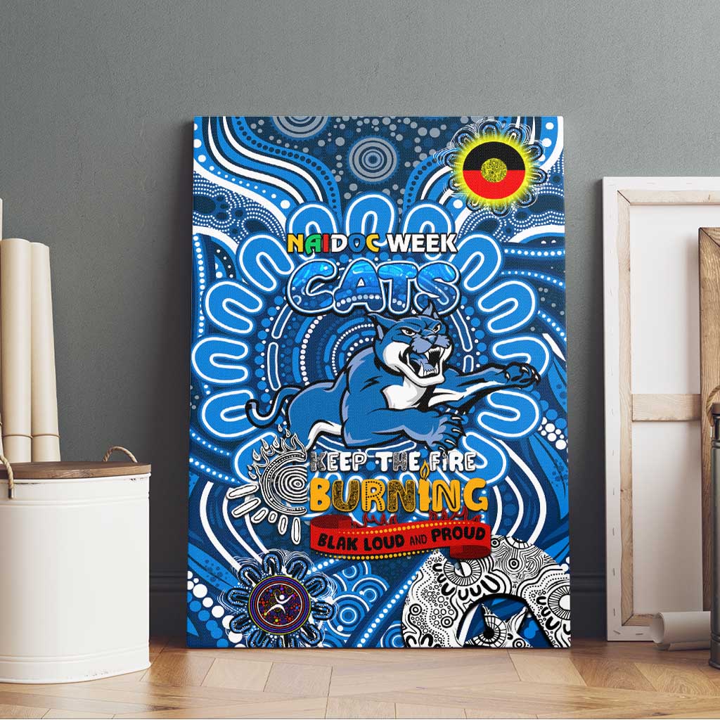 Geelong Cats NAIDOC Week 2024 Canvas Wall Art Mascot Football