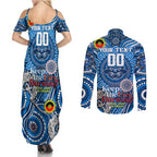 Custom Geelong Cats NAIDOC Week 2024 Couples Matching Summer Maxi Dress and Long Sleeve Button Shirt Mascot Football