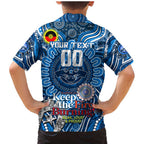 Custom Geelong Cats NAIDOC Week 2024 Family Matching Mermaid Dress and Hawaiian Shirt Mascot Football