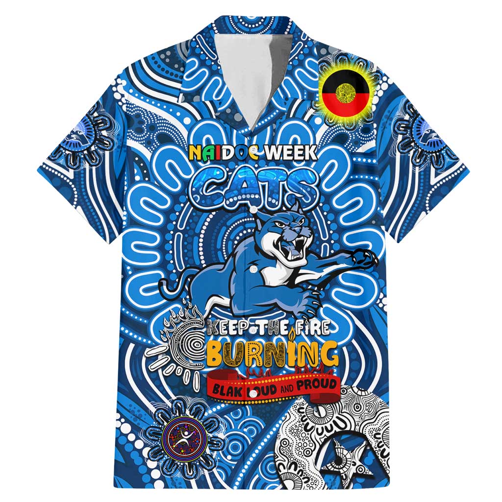 Custom Geelong Cats NAIDOC Week 2024 Family Matching Mermaid Dress and Hawaiian Shirt Mascot Football