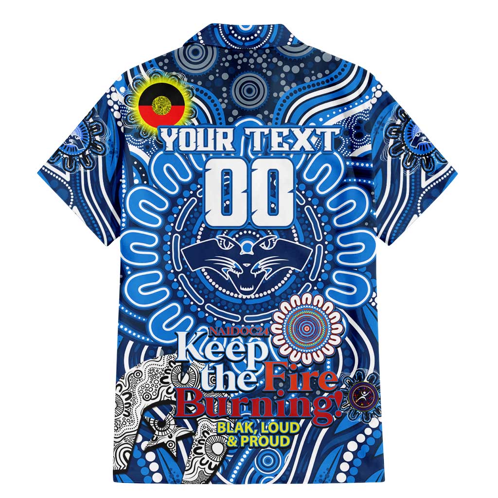 Custom Geelong Cats NAIDOC Week 2024 Family Matching Mermaid Dress and Hawaiian Shirt Mascot Football