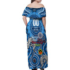 Custom Geelong Cats NAIDOC Week 2024 Family Matching Off Shoulder Maxi Dress and Hawaiian Shirt Mascot Football