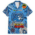 Custom Geelong Cats NAIDOC Week 2024 Family Matching Off Shoulder Short Dress and Hawaiian Shirt Mascot Football
