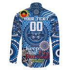 Custom Geelong Cats NAIDOC Week 2024 Family Matching Off Shoulder Short Dress and Hawaiian Shirt Mascot Football
