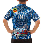 Custom Geelong Cats NAIDOC Week 2024 Family Matching Puletasi and Hawaiian Shirt Mascot Football