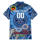 Custom Geelong Cats NAIDOC Week 2024 Family Matching Short Sleeve Bodycon Dress and Hawaiian Shirt Mascot Football