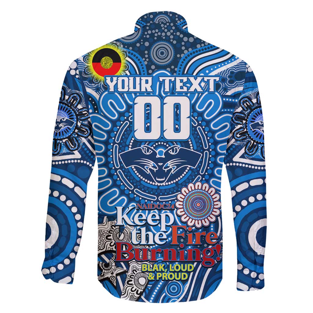 Custom Geelong Cats NAIDOC Week 2024 Family Matching Summer Maxi Dress and Hawaiian Shirt Mascot Football