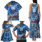 Custom Geelong Cats NAIDOC Week 2024 Family Matching Tank Maxi Dress and Hawaiian Shirt Mascot Football