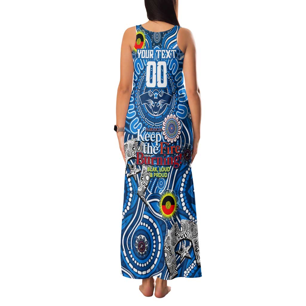 Custom Geelong Cats NAIDOC Week 2024 Family Matching Tank Maxi Dress and Hawaiian Shirt Mascot Football