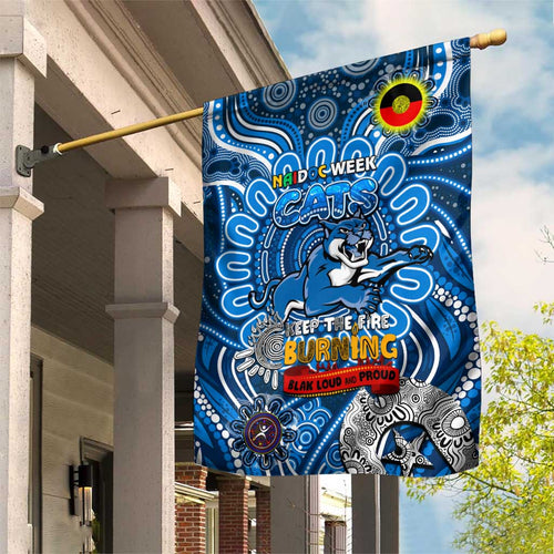 Geelong Cats NAIDOC Week 2024 Garden Flag Mascot Football