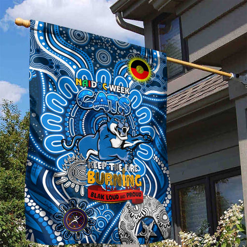 Geelong Cats NAIDOC Week 2024 Garden Flag Mascot Football