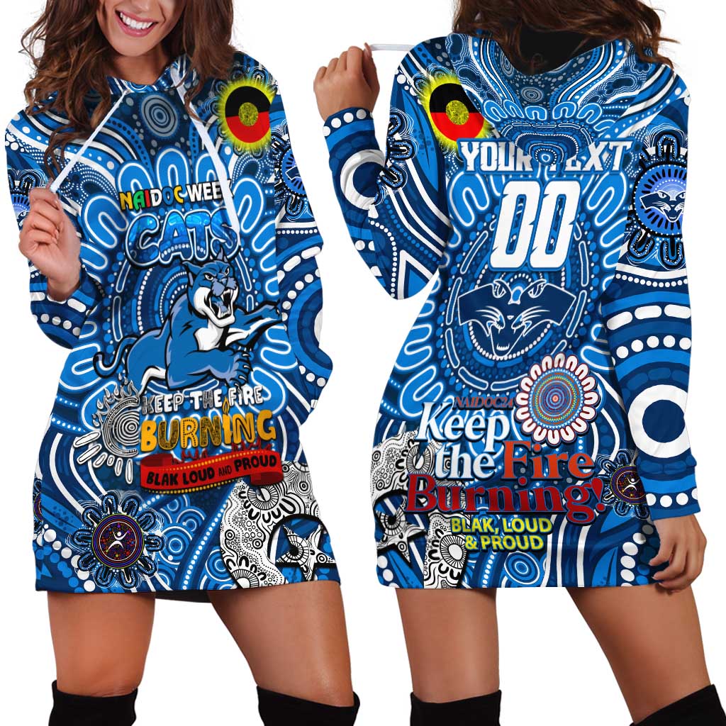 Custom Geelong Cats NAIDOC Week 2024 Hoodie Dress Mascot Football