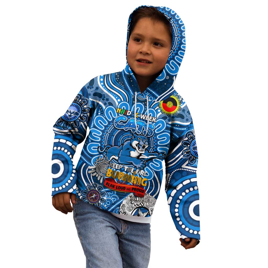 Custom Geelong Cats NAIDOC Week 2024 Kid Hoodie Mascot Football