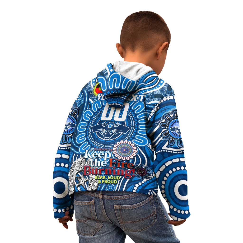 Custom Geelong Cats NAIDOC Week 2024 Kid Hoodie Mascot Football