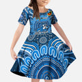 Custom Geelong Cats NAIDOC Week 2024 Kid Short Sleeve Dress Mascot Football