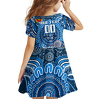 Custom Geelong Cats NAIDOC Week 2024 Kid Short Sleeve Dress Mascot Football