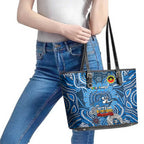 Geelong Cats NAIDOC Week 2024 Leather Tote Bag Mascot Football