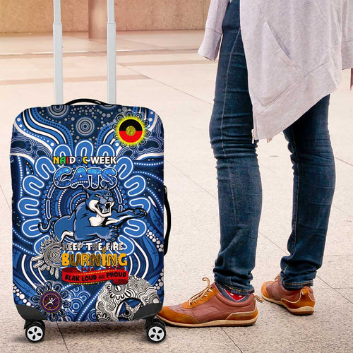 Geelong Cats NAIDOC Week 2024 Luggage Cover Mascot Football