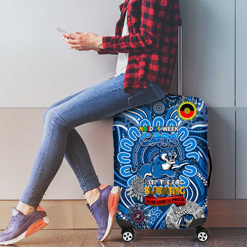 Geelong Cats NAIDOC Week 2024 Luggage Cover Mascot Football