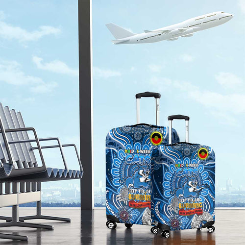Geelong Cats NAIDOC Week 2024 Luggage Cover Mascot Football
