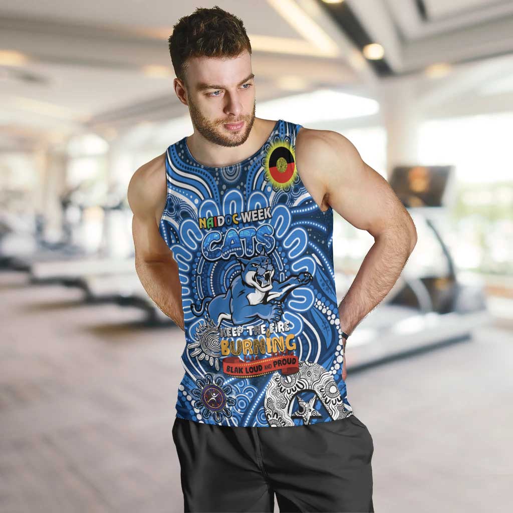 Custom Geelong Cats NAIDOC Week 2024 Men Tank Top Mascot Football