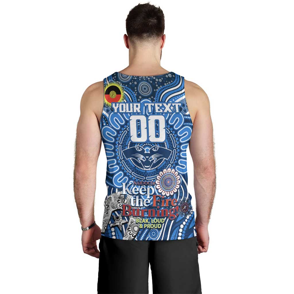Custom Geelong Cats NAIDOC Week 2024 Men Tank Top Mascot Football