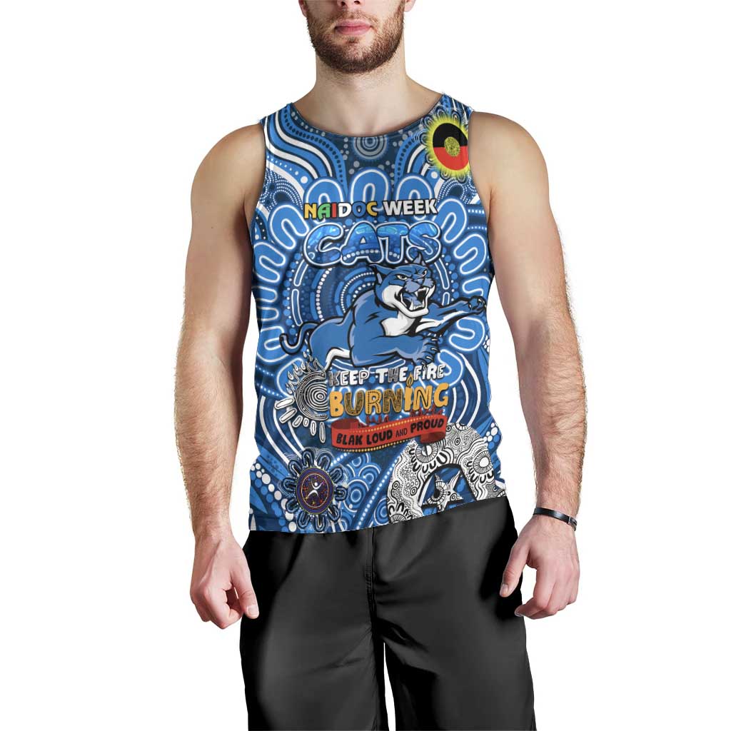 Custom Geelong Cats NAIDOC Week 2024 Men Tank Top Mascot Football