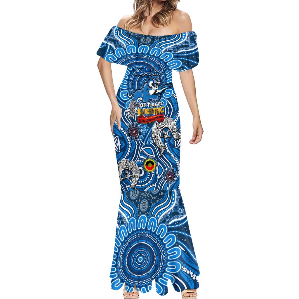 Custom Geelong Cats NAIDOC Week 2024 Mermaid Dress Mascot Football