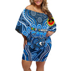 Custom Geelong Cats NAIDOC Week 2024 Off Shoulder Short Dress Mascot Football