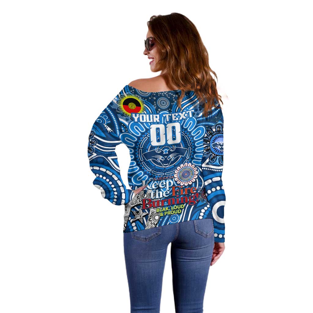 Custom Geelong Cats NAIDOC Week 2024 Off Shoulder Sweater Mascot Football