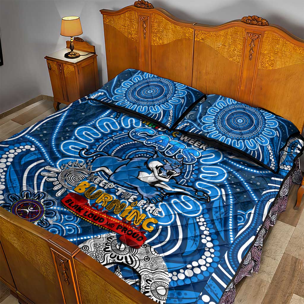 Geelong Cats NAIDOC Week 2024 Quilt Bed Set Mascot Football