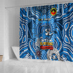 Geelong Cats NAIDOC Week 2024 Shower Curtain Mascot Football