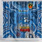 Geelong Cats NAIDOC Week 2024 Shower Curtain Mascot Football