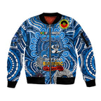 Custom Geelong Cats NAIDOC Week 2024 Sleeve Zip Bomber Jacket Mascot Football