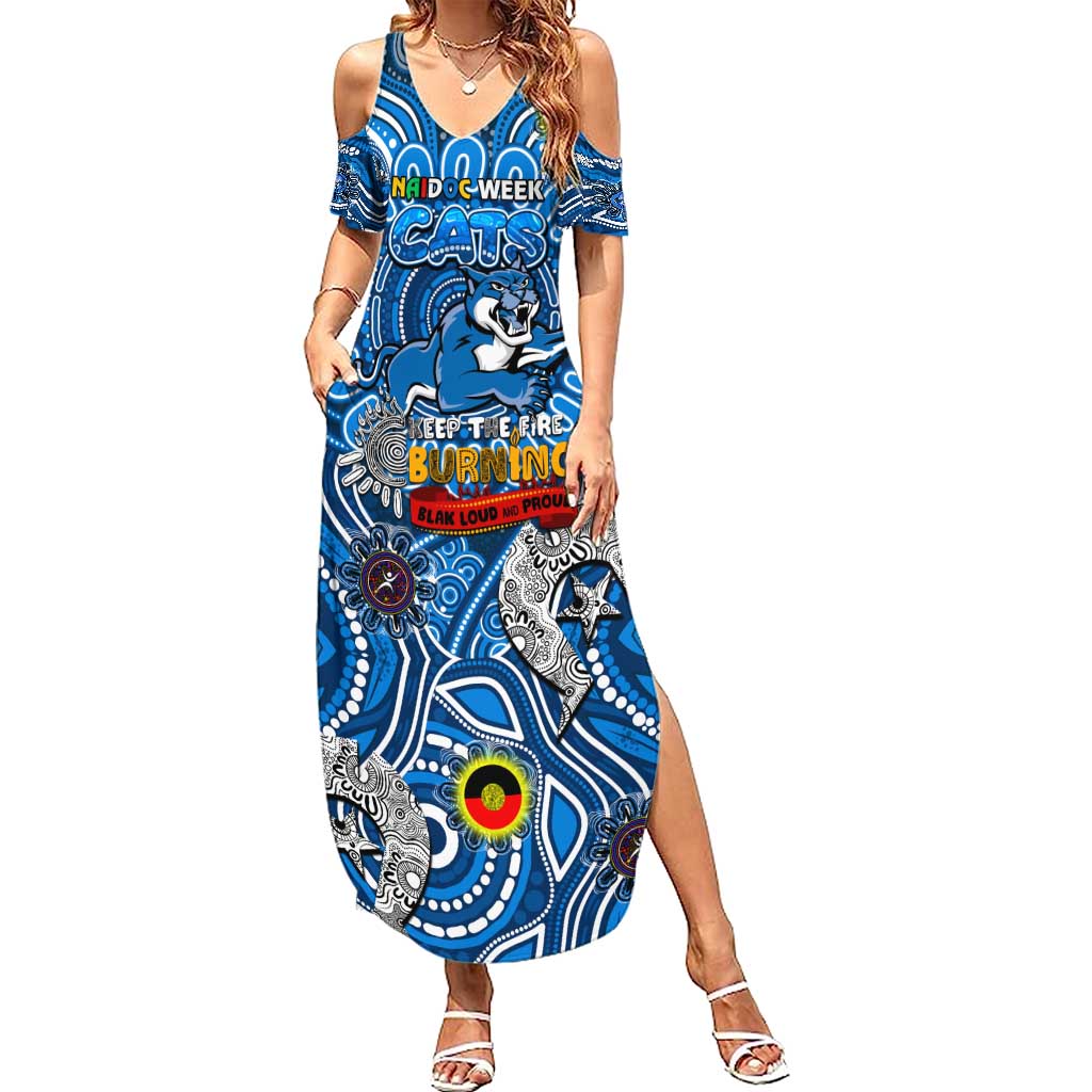 Custom Geelong Cats NAIDOC Week 2024 Summer Maxi Dress Mascot Football