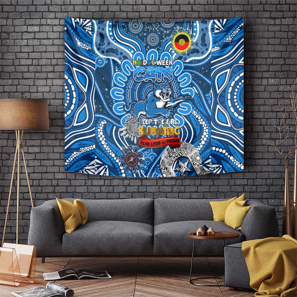 Geelong Cats NAIDOC Week 2024 Tapestry Mascot Football