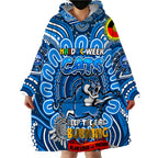 Custom Geelong Cats NAIDOC Week 2024 Wearable Blanket Hoodie Mascot Football