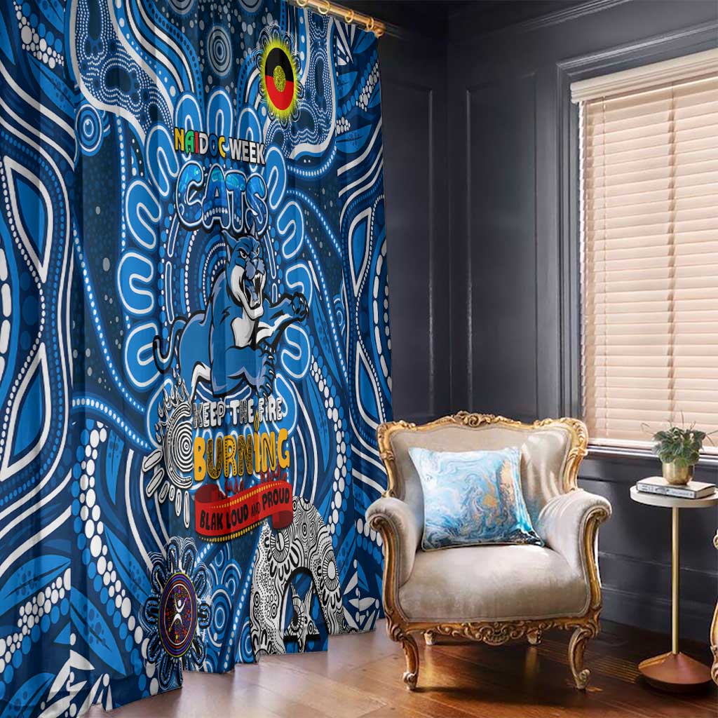 Geelong Cats NAIDOC Week 2024 Window Curtain Mascot Football